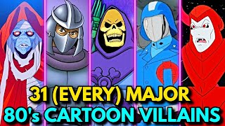 31 (Every) Major 80's Cartoon Villains Who Had Depth And Are Brilliantly Written - Backstories
