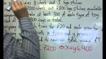 AQA Decision 1 9.02 Linear Programming: Finding the Inequalities from a worded problem