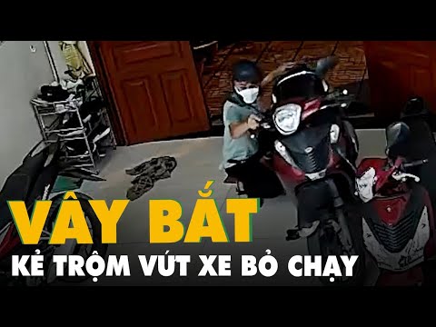 Video Trộm vứt xe bỏ chạy khi cả xóm ùa ra vây bắt - youtube