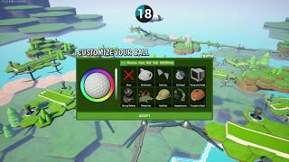 Tower Unite mini golf - altitude map - how to get a hole in one on hole 1
