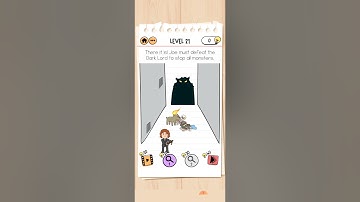 Brain Test 2 Monster Hunter Joe Level 21 Walkthrough Solution and Answer By AMQ Gaming.