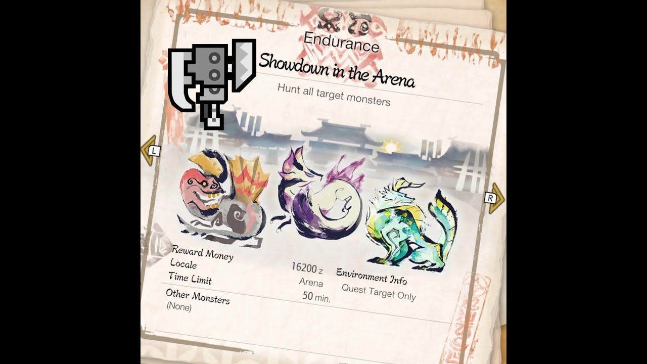 MH Rise - No Wirebug Challenge - Hub 6★ "Showdown in the Arena" [Switch Axe & Palicoes]