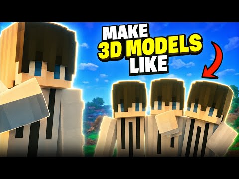 🔥The SECRET Way to Make EPIC Minecraft 3D Models ! 😍