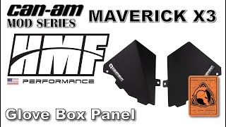 Can Am Maverick X3 HMF Glove Box Panel by Up in the Air.stream 1,622 views 3 years ago 10 minutes, 5 seconds