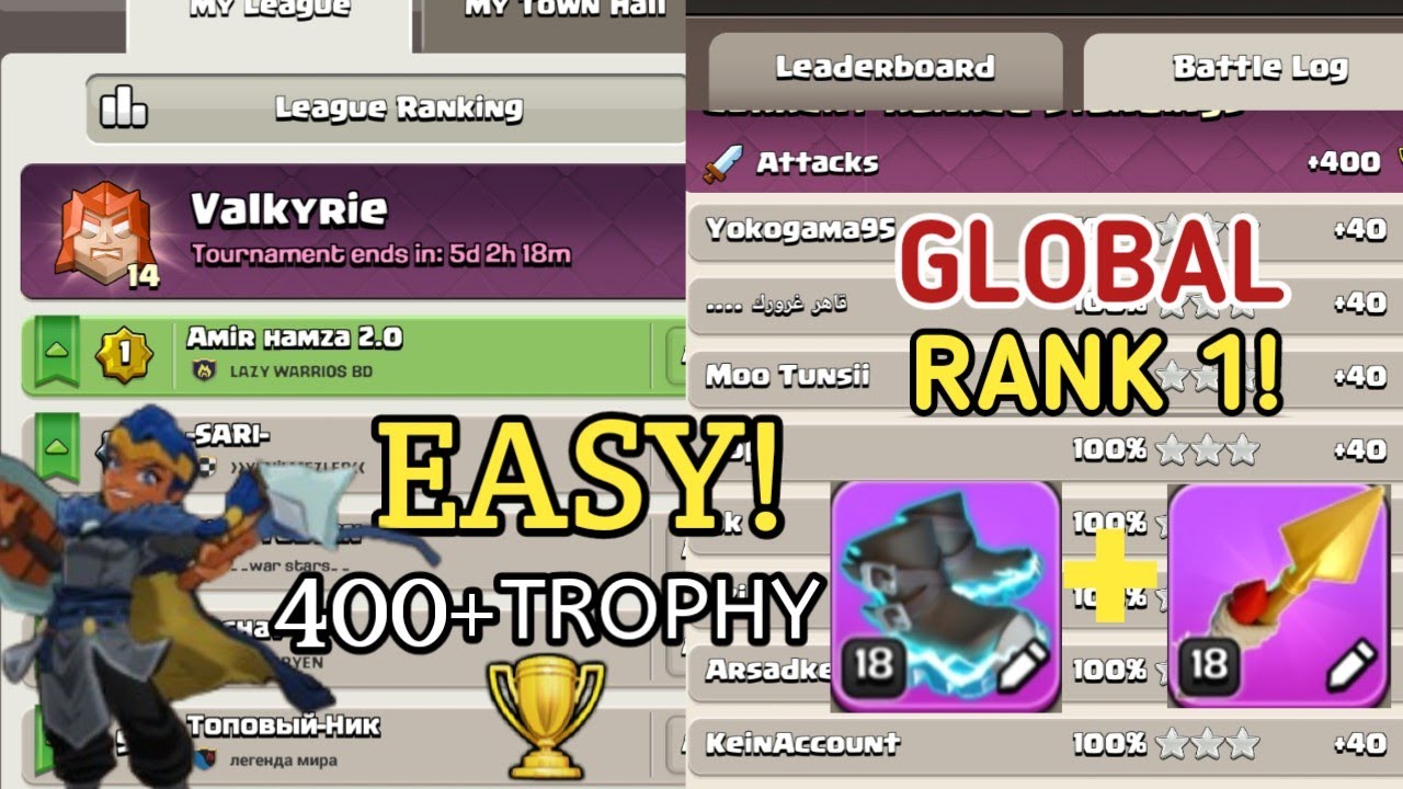 New Rank Mode attack strategy 😎 Very Strong army 💪 Easy 3 Star🔥