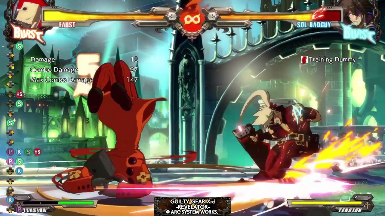 Faust (FA) Drill Cancel Basic Combos
