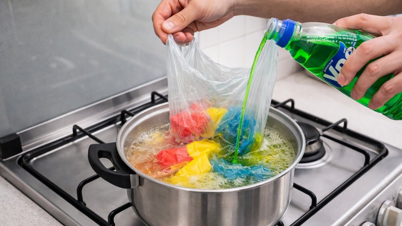 MORRIA E NÃO SABIA É só colocar DETERGENTE na SACOLA PLASTICA e o resultado vai te deixar chocado!!!