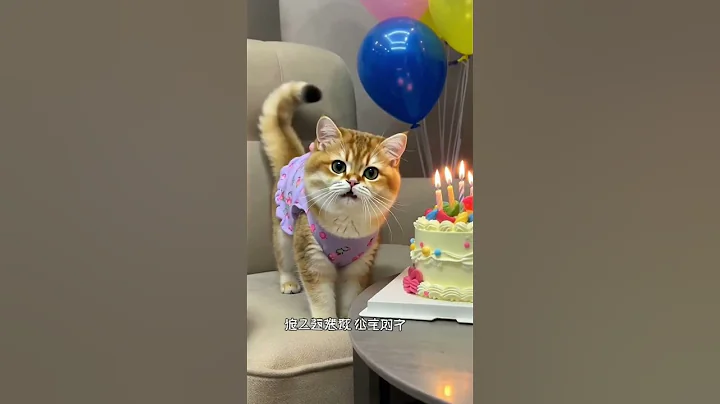 Watch the video about 🎂✨ Amazing British Shorthair Kitten's Special Birthday Party! #cat #catshorts #catvideos #catlovers