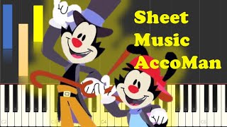 How To Play Animaniacs Theme Song Piano Sheet Music