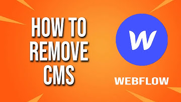 How To Remove Cms Webflow Tutorial