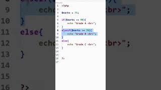 Php conditional statements in just 60 seconds #coding #codeprep #webdevelopment #programming #icode