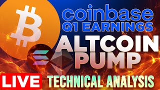 Coinbase Earnings + Altcoins Pumping Technical Analysis w/ Evan Aldo