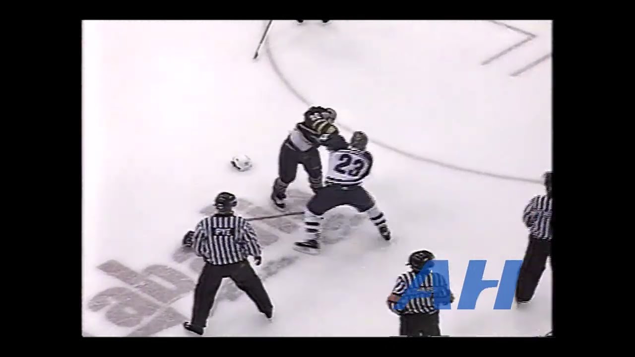 OHL Mar. 11, 2003 James Edgar,SAG v Marco Caprara,SAR Saginaw Spirit Sarnia Sting