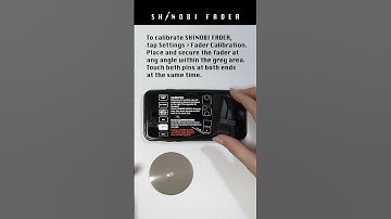 User Guide - Calibration of SHINOBI FADER