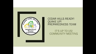 Cedar Hills Ready! Its up to us! Meet first responders 9 23 20 by Cedar Hills Ready! Disaster Prep 40 views 3 years ago 1 hour, 24 minutes