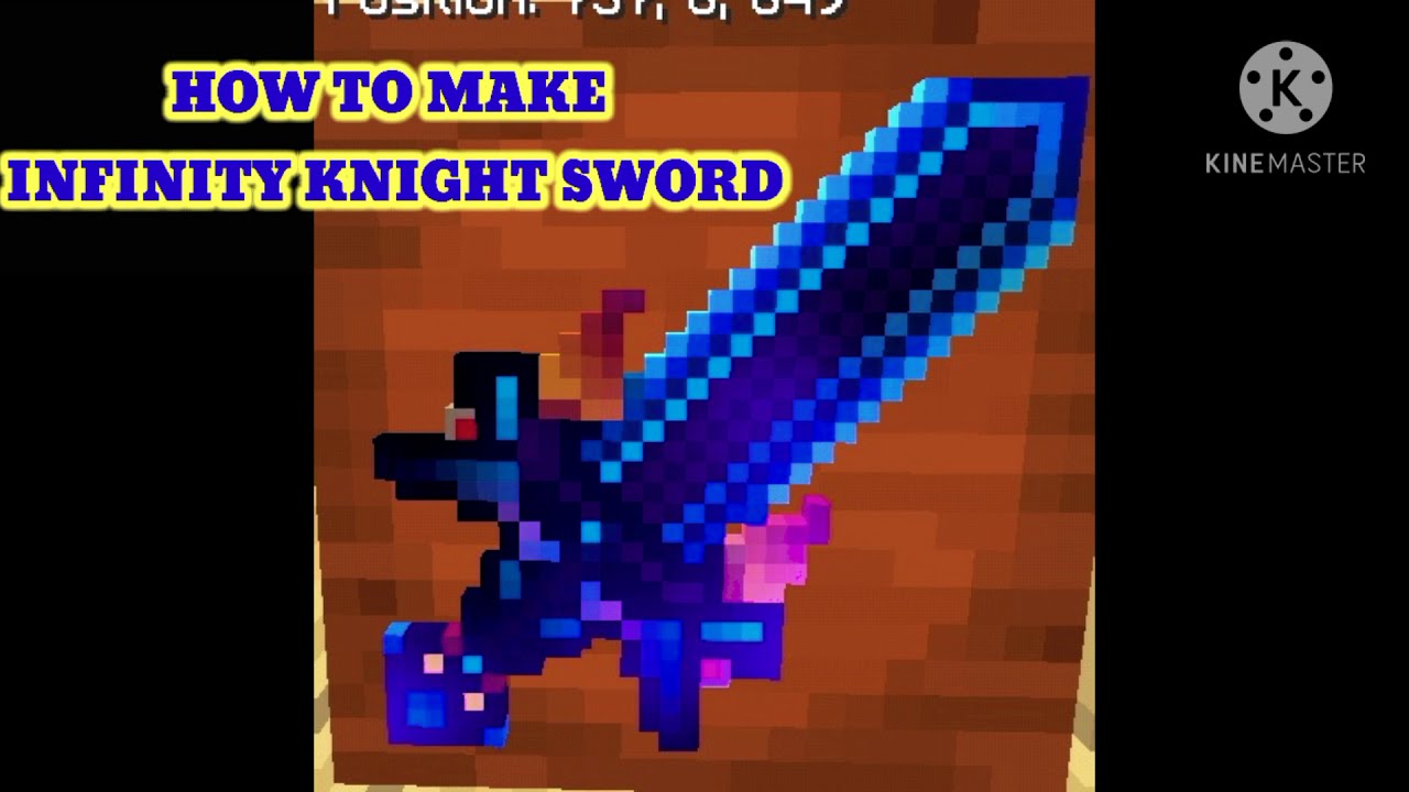 HOW TO MAKE INFINITY KNIGHT SWORD (IN MINECRAFT) - YouTube