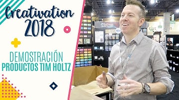 Demostración Tim Holtz Distress Oxide - Creativation 2018