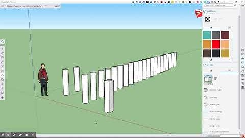 SketchUp Copy, Move, Array, Divide, Alt Fold