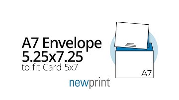 A7 Envelope with Fit Card | Newprint