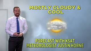 Mostly cloudy and cool today, but after today, we see a big warm-up.