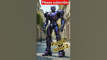 Purple robot 2 🤖 #youtubeshorts #automobile #robot #ai #transformers #transformer #변압기 #máy biến áp