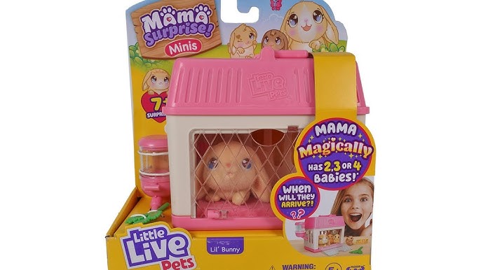 Little Live Pets, Mama Surprise, Soft, Interactive Mama Guinea Pig, 20+  Sounds & Reactions, Ages 4+ 