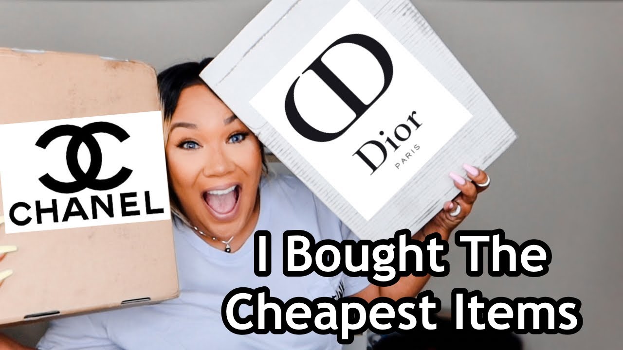 CHANEL vs DIOR! I Bought The Cheapest Thing From CHANEL And DIOR