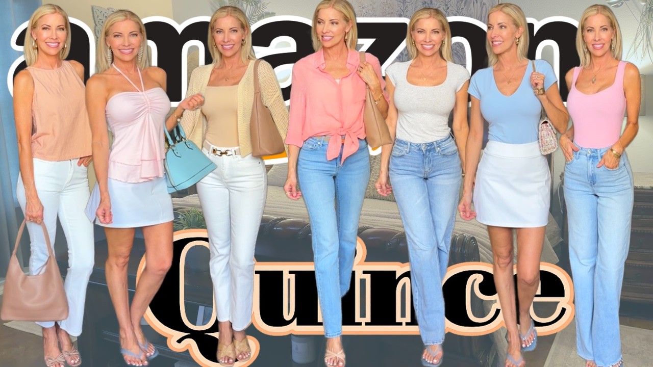 AMAZON + QUINCE Casual Affordable Summer Styles!  + Quince Bedding + Amazon Prime Day Deals!