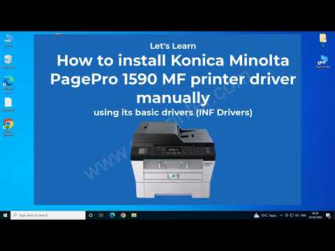 How to Install Konica Minolta PagePro 1590 MF Driver Manually Using Its Basic Driver on Windows