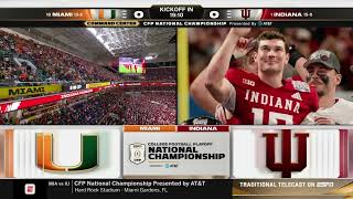 2026 CFP NATIONAL CHAMPIONSHIP Indiana vs Miami | COMMAND CENTER | FULL GAME replay (1/19/2026)