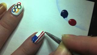 American Flag Nail Art Tutorial