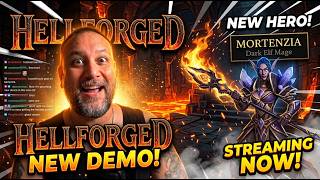 🔴 NEW Hellforged Demo is LIVE! Testing Mortenzia The Dark Elf Mage!