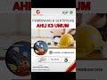 Pembinaan dan Sertifikasi Ahli K3 Umum Januari 2026 #inhouseclinic #safetytraining #mcu #she #ak3u
