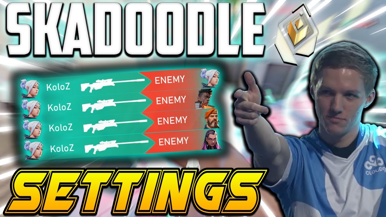 TRYING SKADOODLE SETTINGS ! | VALORANT