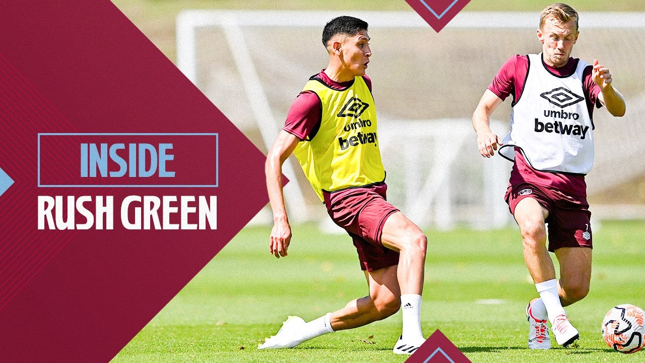 James Ward-Prowse and Edson Alvarez’s First Day In Training | Inside Rush Green