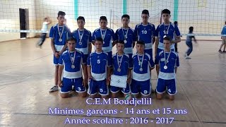 Finale scolaire de volley-ball, Minimes garçons (12ans et 13ans) le 11 avril 2017 à TICHY