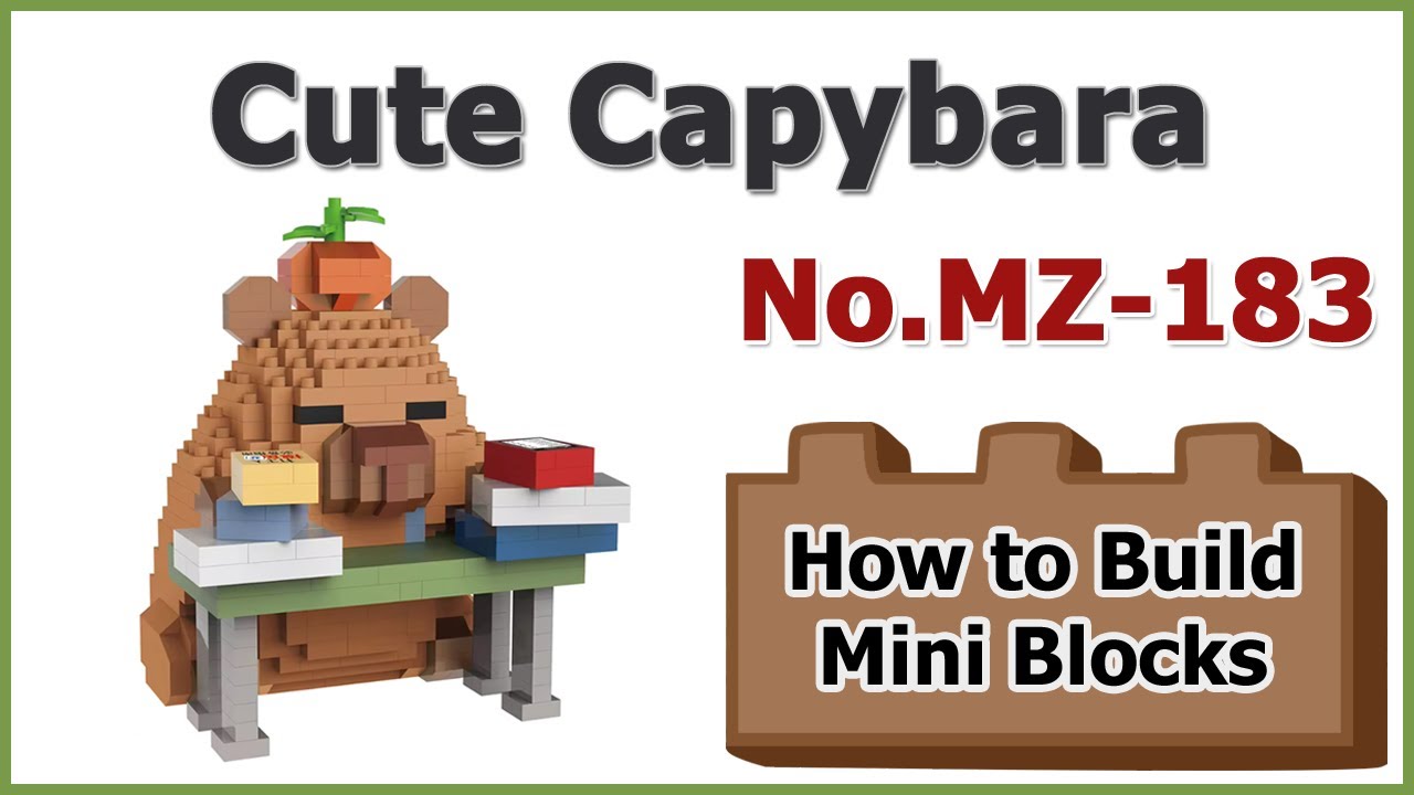 How to Build Blocks Capybara - BiqiKingdom MZ-183 Instructions Specifications