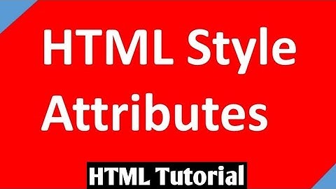 HTML Style attribute Introduction-Hindi || How to use style attribute in html file