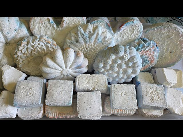 "Plain" Gym Chalk Reform Crush with Some Fresh Chunks | ASMR | Sizzly Texture | Soft | Satisfying