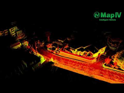 LiDAR SLAM using MapIV Engine (Hesai PandarXT-32) - video from Map IV