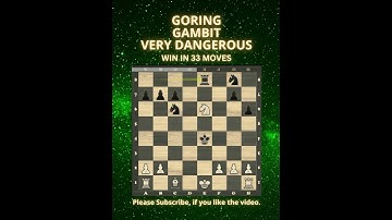 Goring Gambit Very Dangerous | Chess Openings | Chess Tricks | Chess Game | Learn Chess