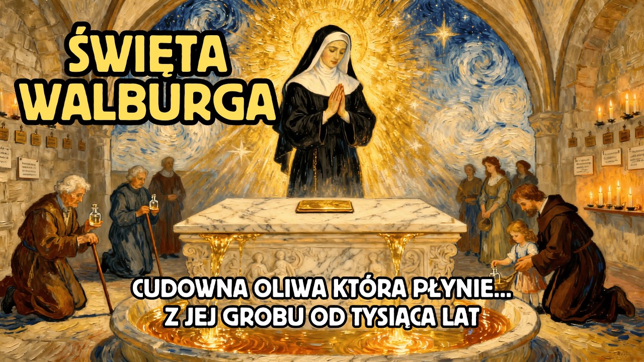 25 Lutego - Święta Walburga: Cudowna Oliwa Która Płynie z Jej Grobu Od Tysiąca Lat