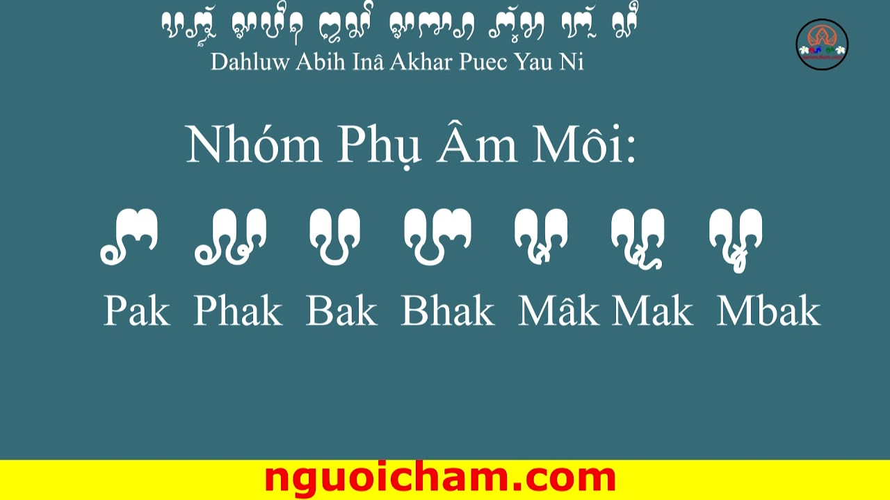 Bài số 3:  Phụ Âm  www.nguoicham.com