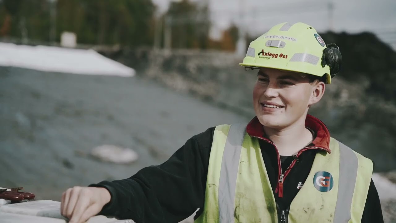 Maskinfører Håvard Blikken - startet som lærling i Anlegg Øst Entreprenør