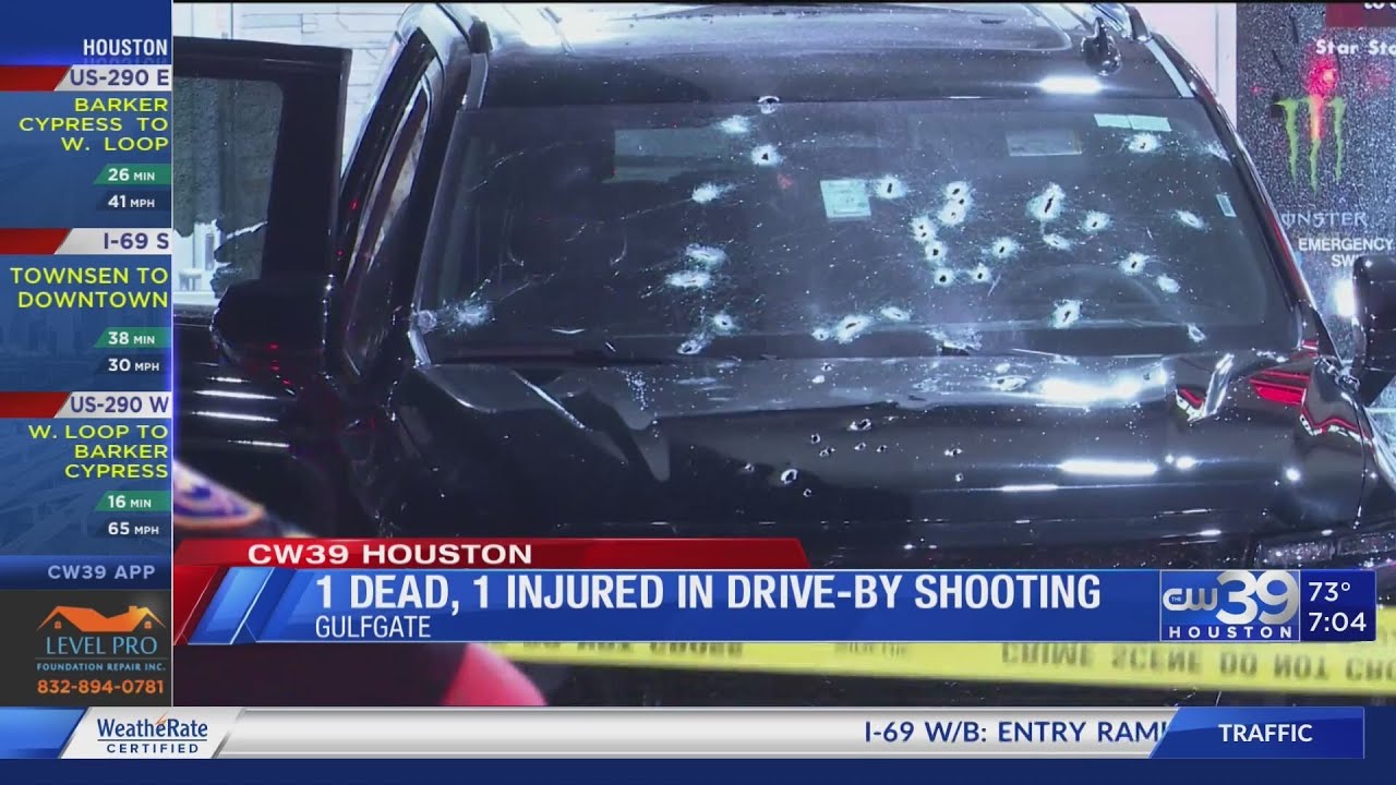 1 dead, 1 injured in drive-by shooting at Gulfgate gas station - YouTube
