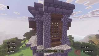 Minecraft tutorial how I built a tower on a hill Update