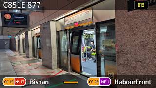 (First day/First Trip) SMRT C851E 877 --- [Bishan → HabourFront]
