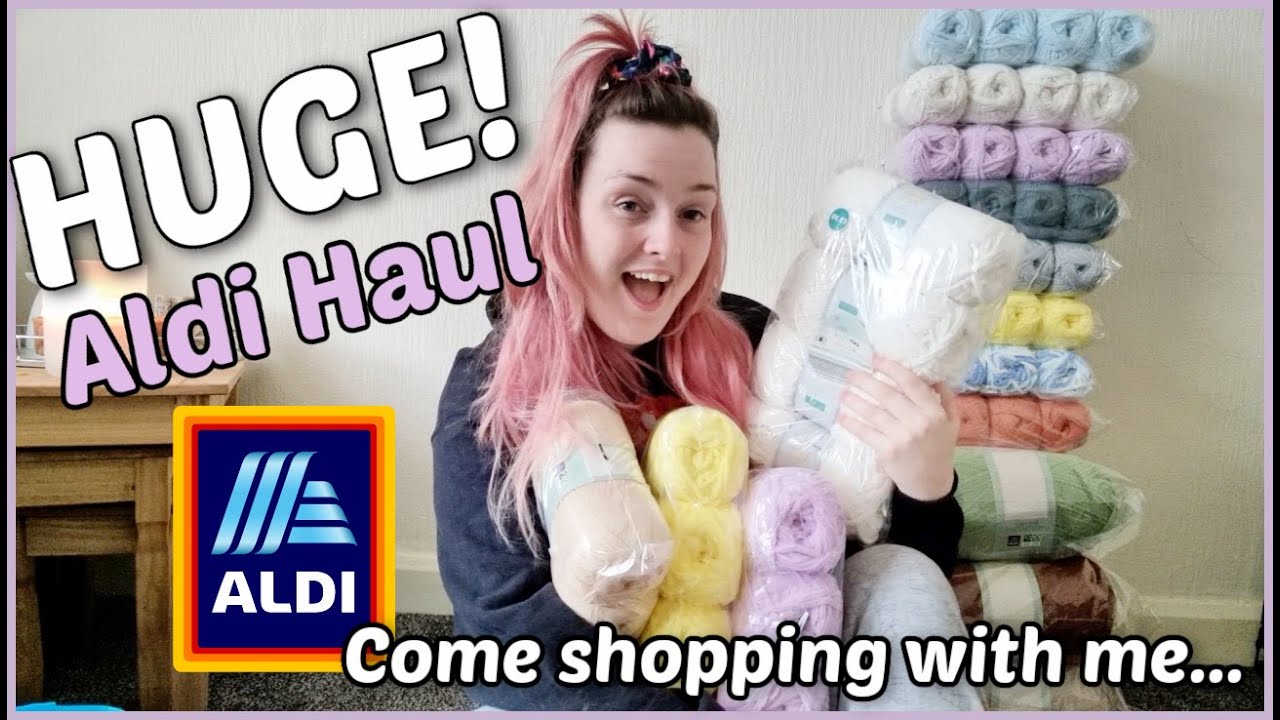 Come Shopping with Me! | HUGE Aldi Yarn Haul | Episode 2