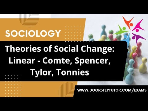 社会変動論：線形-コント、スペンサー、タイラー、トニー|社会学