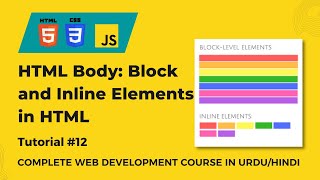 What is Inline Elements and Block Level Elements in HTML | Web Development Tutorial #12